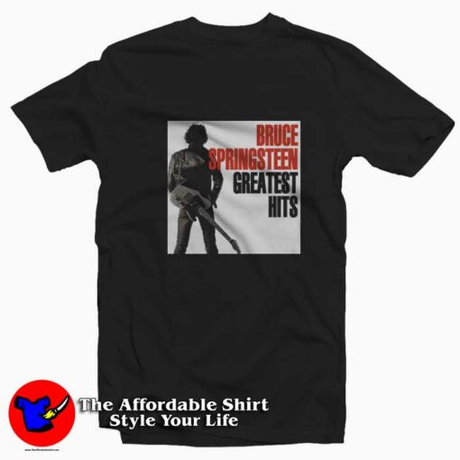 Bruce Springsteen Greatest Hits Album Cover T-shirt On Sale