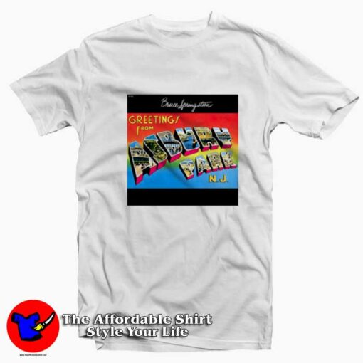 Bruce Springsteen Park Nj Album Cover T-shirt On Sale