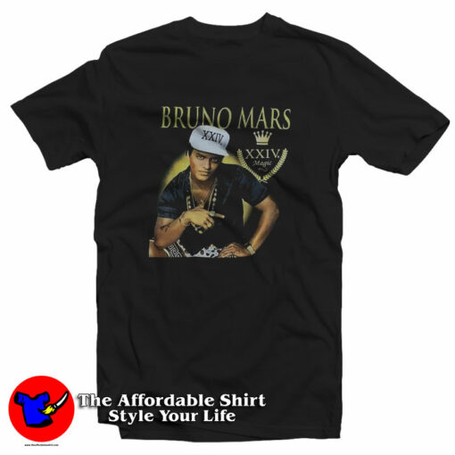 Bruno Mars 24K Magic Tour Unisex T-Shirt On Sale