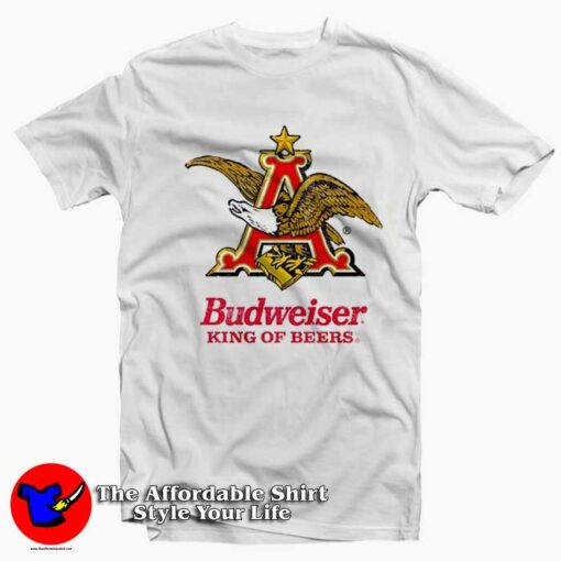 Budweiser Eagle King of Beers Graphic T-Shirt On Sale