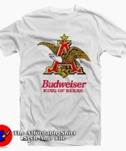 Budweiser Eagle King of Beers Graphic T-Shirt On Sale