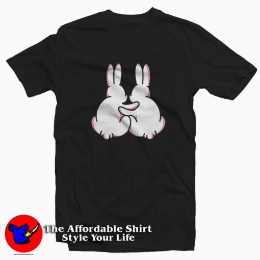 Bunny Couple for Rabbit Lovers Unisex T-shirt On Sale