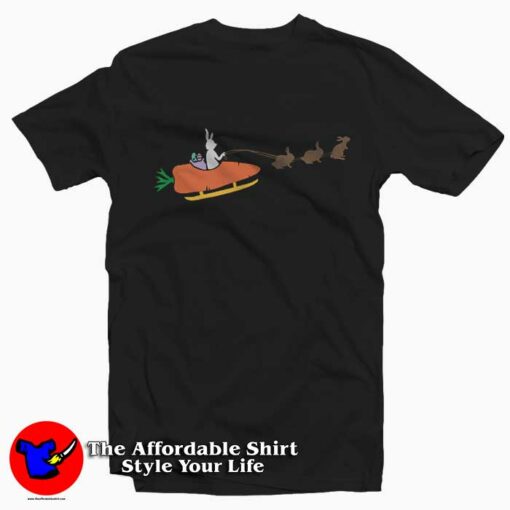 Bunny Sleigh Ride T-Shirt Gift For Easter