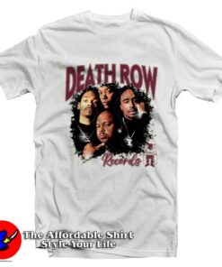 Burgundy 5s Shirt Death Row Records Graphic T shirt On Sale 1