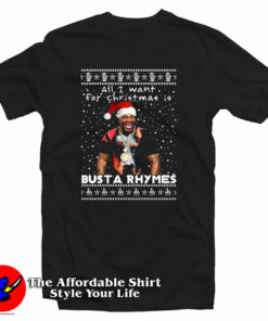 Busta Rhymes Rapper Ugly Christmas T-Shirt Busta Rhymes Rapper Ugly Christmas T-Shirt