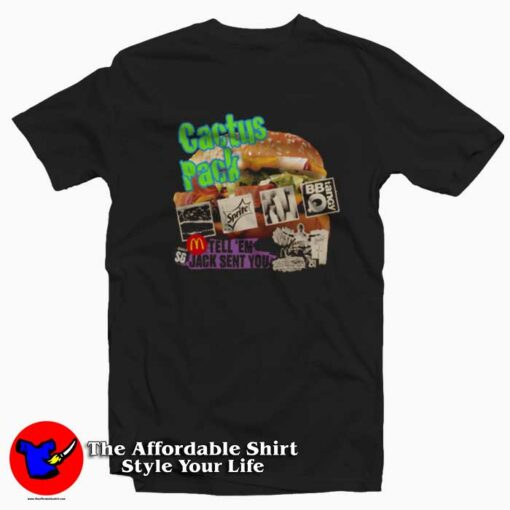 Cactus Jack x McDonald’s Vintage Style Unisex T-shirt On Sale