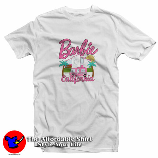 California Barbie Dreamhouse Boyfriend Fit Girls T-Shirt