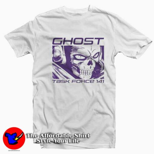 Call Of Duty Sand Anime Ghost Graphic T-Shirt On Sale