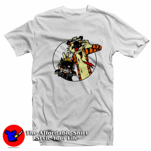 Calvin And Hobs Gotham Finest Comic T-Shirt On Sale