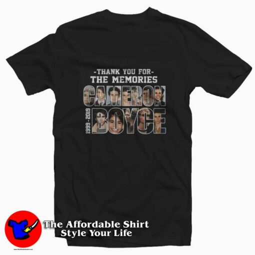 Cameron Boyce Thank You for The Memories T-shirt On Sale