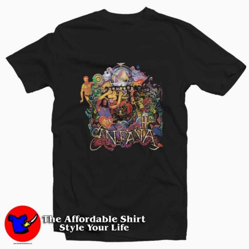 Carlos Santana Early Rock&Roll Vintage T-shirt On Sale