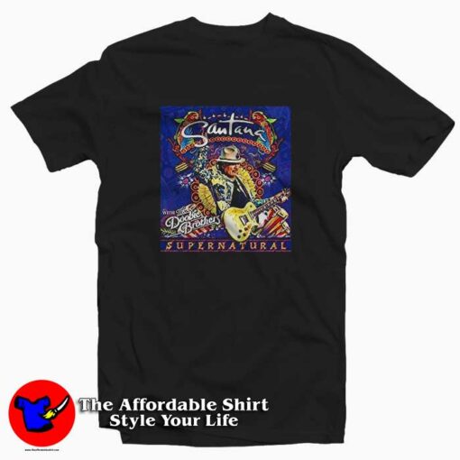 Carlos Supernatural Santana Tour Anteve T-shirt On Sale