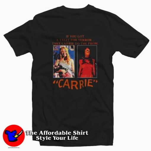 Carrie Horror Movie Vintage Retro Unisex T-shirt On Sale