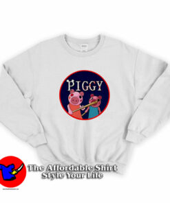 Cartoon Horror Piggy Adult Unisex Sweatshirt On Sale 1