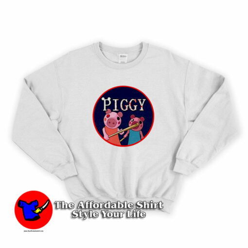 Cartoon Horror Piggy Adult Unisex Sweatshirt On Sale