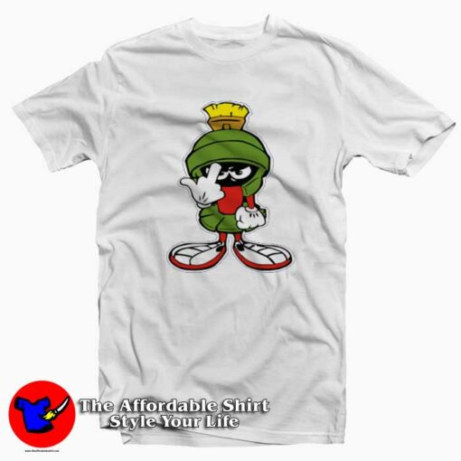 Cartoon Marvin The Martian Graphic T-shirt On Sale