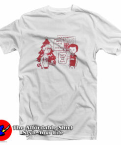 Cartoon Santa Claus Is Coming T-Shirt 1 Cartoon Santa Claus Is Coming T Shirt 2