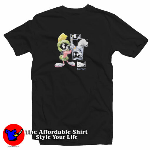 Cartoon Six Flags Marvin Martian T-Shirt