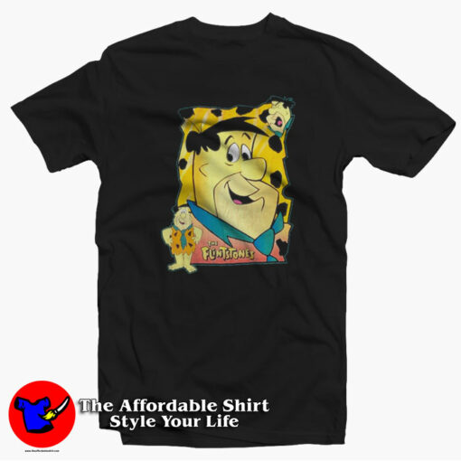 Cartoon Vintage Fred Flintstone Unisex T-Shirt On Sale