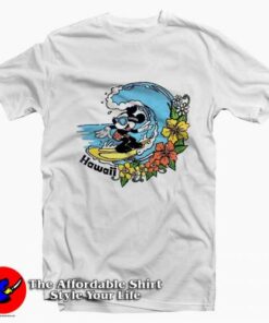 Cartoon Vintage Mickey Mouse Surfing Hawaii T-shirt On Sale 1 Cartoon Vintage Mickey Mouse Surfing Hawaii T shirt On Sale 2