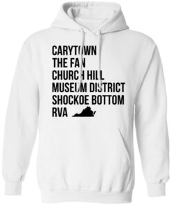 Carytown the fan church hill museum district shockoe bottom rva shirt 3