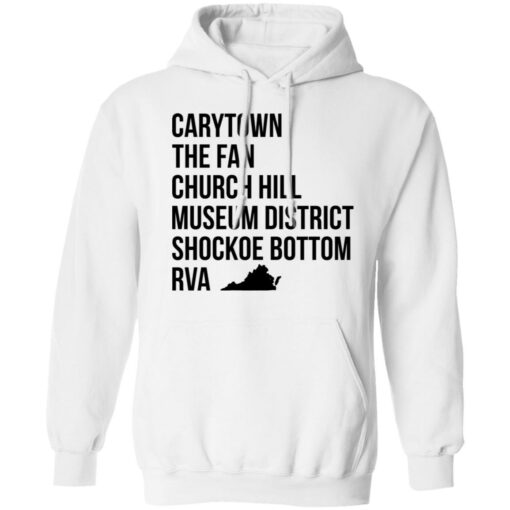 Carytown the fan church hill museum district shockoe bottom rva shirt