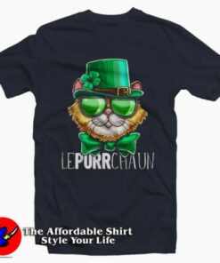 Cat Leprechaun Shamrock T-Shirt Gift St Patrick's Day 1 Cat Leprechaun Shamrock T Shirt Gift St Patricks Day 2