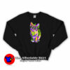 Cat Wearing Carnival Mask Mardi Gras Sweatshirt On Sale