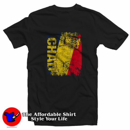 Chad Flag Vintage Distressed Unisex T-Shirt On Sale