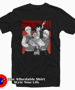 Chainsaw Man Three Devil Hunters Graphic T-Shirt On Sale Chainsaw Man Three Devil Hunters Graphic T-Shirt On Sale