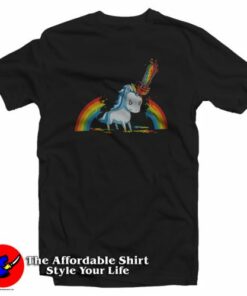 Chainsaw Unicorn Funny Halloween Unisex T Shirt On Sale 2