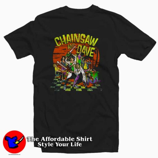 Chainsaw and Dave Summer School Tee Shirt