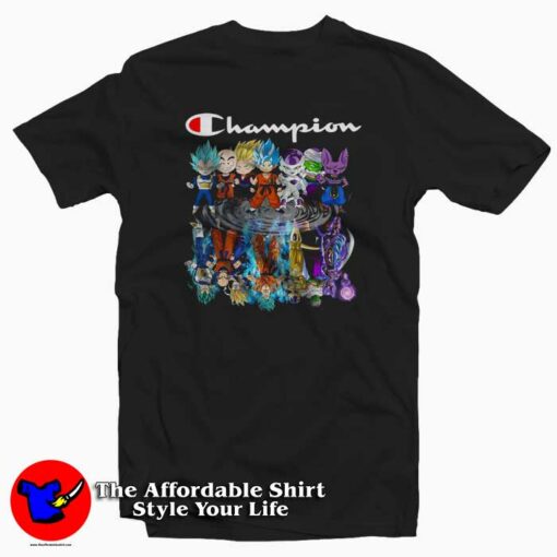 Champion Dragon Ball Characters Funny T-Shirt Champion Collection