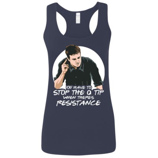 Chandler Bing you have to stop the q tip when there’s resistance shirt