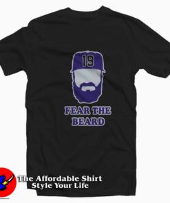 Charlie Blackmon Colorado Fear The Beard T-Shirt On Sale Charlie Blackmon Colorado Fear The Beard T-Shirt On Sale