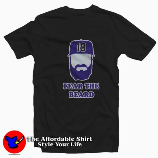 Charlie Blackmon Colorado Fear The Beard T-Shirt On Sale