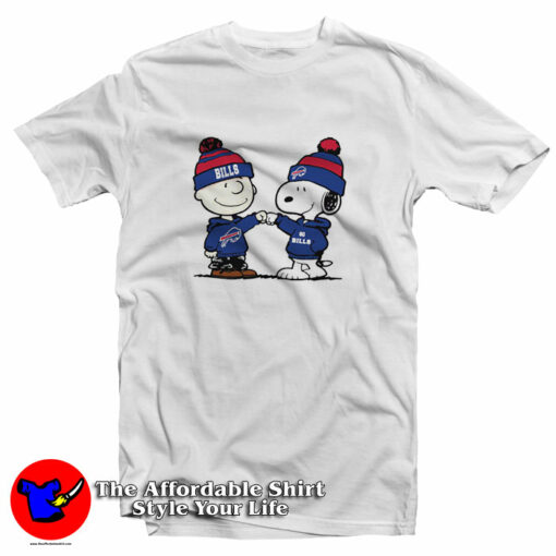 Charlie Brown And Snoopy NFL Buffalo Bills Football T-Shirt