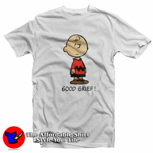 Charlie Brown Peanuts Good Grief Vintage T-Shirt On Sale