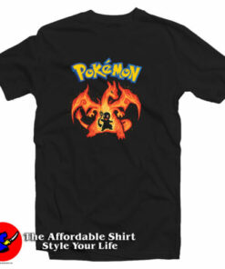 Charmander Evolution Pokemon T-Shirt Charmander Evolution Pokemon T-Shirt