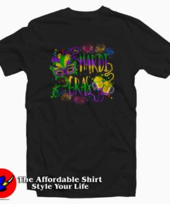 Cheap Mask & Beer Mardi Gras T-Shirt For Gift Mardi Grass Cheap Mask & Beer Mardi Gras T-Shirt For Gift Mardi Grass