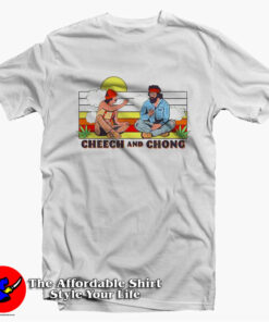 Cheech And Chong Sunset Smoke Buds T shirt On Sale 1