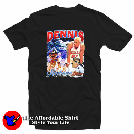 Chicago Bulls Dennis Rodman Bootleg Vintage T-Shirt