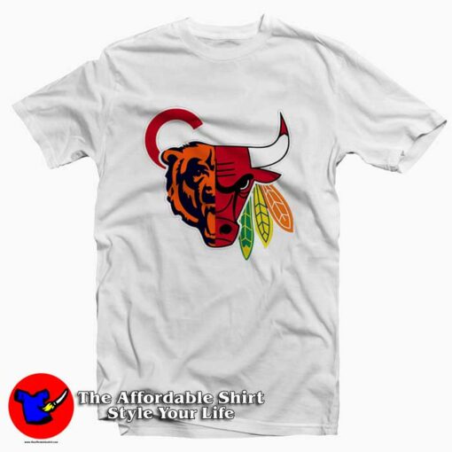 Chicago Sports Team Mashup Tee Shirt