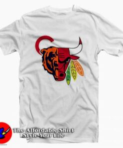 Chicago Sports Team Mashup Tee Shirt 1 Chicago Sports Team Mashup Tee Shirt 2