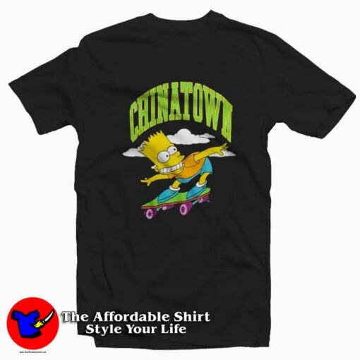 Chinatown Market x The Simpson Skater Funny T-shirt On Sale