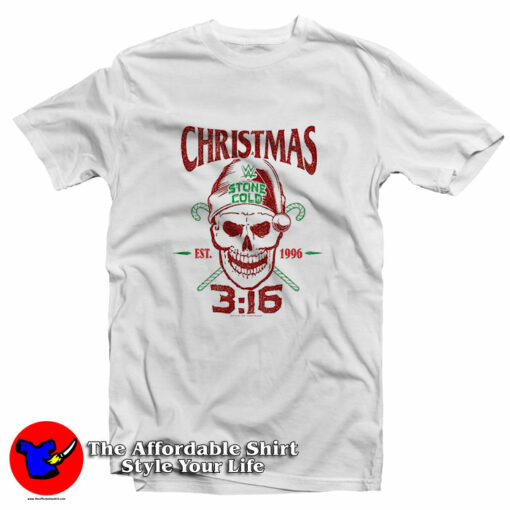 Christmas 3 16 Stone Cold EST 1996 Steve Austin T-Shirt