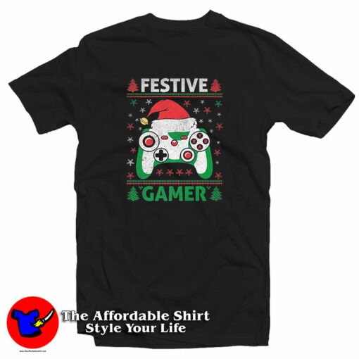 Christmas Gamer Pad Funny Cute Xmas T-Shirt