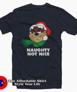 Christmas Looney Tunes Tasmanian Devil T-shirt On Sale Christmas Looney Tunes Tasmanian Devil T-shirt On Sale