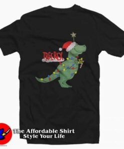 Christmas Tree T-Rex Funny Parody T-shirt On Sale 1 Christmas Tree T Rex Funny Parody T shirt On Sale 2