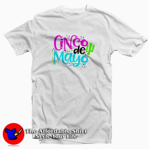 Cinco de Mayo Cactus Mexican Party T-Shirt Cheap